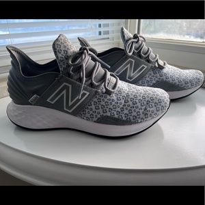 Leopard print New Balance shoes. Size 8.5 women. Worn about 4-5 times.